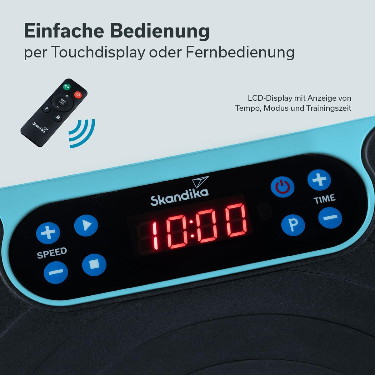 Skandika Vibrationsplatte V2 | Fitnessgerät für Muskelaufbau, Ganzkörper, Oszillation 6 – 13 Hz, bis 120 kg, Vibrationsbrett Fitness, Vibrationsplatten für Zuhause, Sportgerät Heimtraining, mit Griff